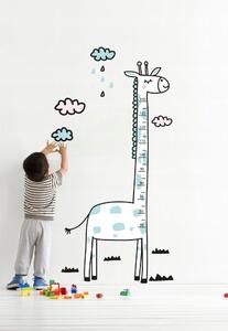 Okouzlující nálepka na zeď metr Žirafa 170 x 79 cm