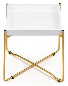 Konferenční stolek se zlatými nohama v elegantním provedení