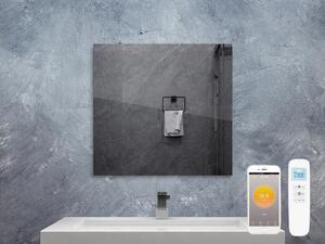 Zrcadlový infrapanel MIRROR 320W | Výhřevnost 6 m2 | 60x60 cm | WiFi termostat | Dálkový ovladač | Zrcadlo na šířku