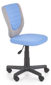 Dětská otočná židle ERB - šedo/modrá