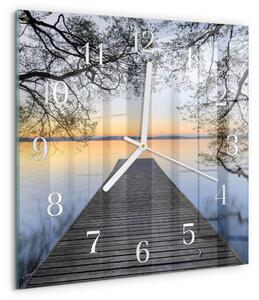 Skleněné hodiny Soumrak zskb-30x30-00084661