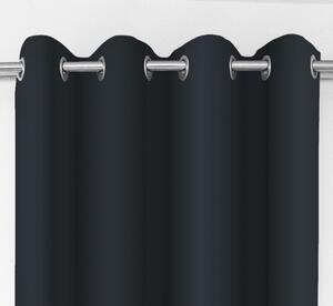Jednobarevný závěs na kruhy tmavě šedé barvy Délka: 250 cm