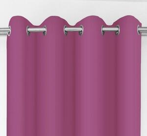 Krásný růžový jednobarevný závěs do ložnice Délka: 270 cm