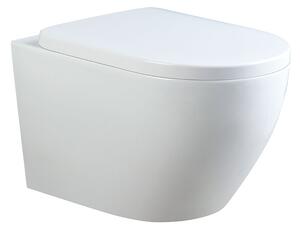BPS-koupelny Závěsná WC mísa se SoftClose sedátkem HYD-5312, bílá