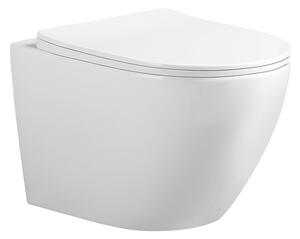 BPS-koupelny Závěsná WC mísa se SoftClose sedátkem HYD-4773, bílá