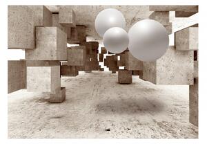 Samolepicí 3D tapeta betonová abstrakce Velikost (šířka x výška): 147x105 cm