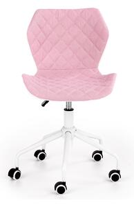 Židle k psacímu stolu Hema1625, bílá/růžová