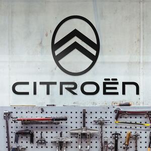 DUBLEZ | Dřevěné logo do garáže - Citroën | Obraz