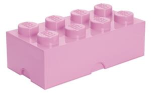 Světle růžový úložný box LEGO® Smart 25 x 50 cm