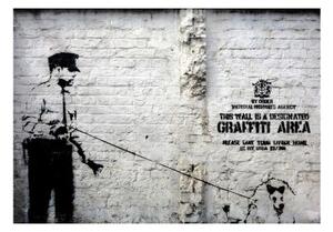 Fototapeta - Banksy - Graffiti Area