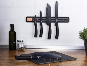 BERLINGERHAUS Sada nožů s magnetickým držákem 6 ks Black Rose Collection BH-2535