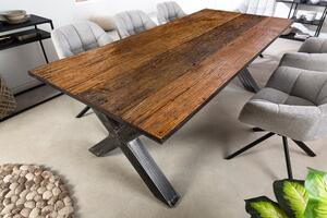 Designový jídelní stůl Shark X 180 cm recyklované dřevo