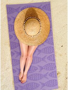 Bavlněná plážová osuška RYBY 70 x 140 cm