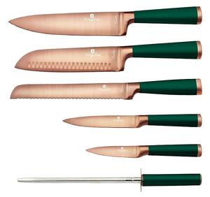 BERLINGERHAUS Sada nožů v dřevěném bloku 7 ks Emerald Collection BH-2645