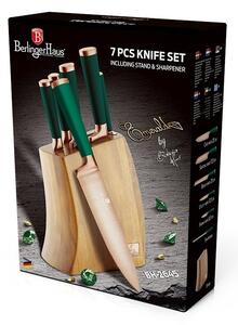 BERLINGERHAUS Sada nožů v dřevěném bloku 7 ks Emerald Collection BH-2645
