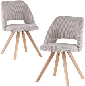 Židle do jídelny - Kuchyňské židle - Kancelářské židle - Ergonomické židle - Čalouněné židle - Sada 2 kusů