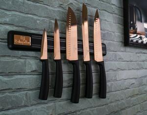 BERLINGERHAUS Sada nožů s magnetickým držákem 6 ks Black Rose Collection BH-2614