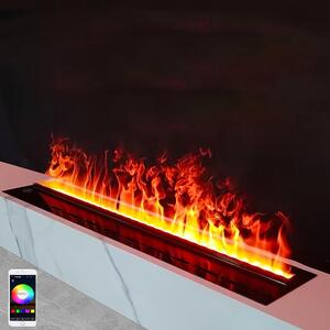 Elektrické krbové topidlo - 3D efekt plamene - Atmosférické vytápění - Krb - Elektrický plamen - Kompaktní model, 50 cm