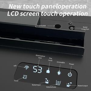 Elektrické krbové topidlo – Atmosférické topidlo – Krb – Elektrický ohřívač – Samostatně stojící krb – 3D efekt plamenů