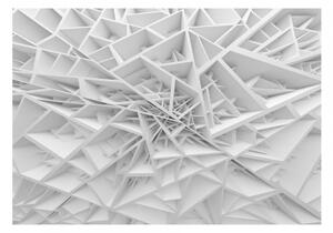 3D tapeta bílý labyrint + lepidlo ZDARMA Velikost (šířka x výška): 150x105 cm