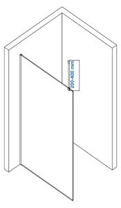 Stabilizační tyčový stropní nástavec kulatý pro sprchový kout - možnost volby barvy