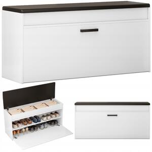 Botník s sedátkem Muvu 100 x 49 x 35 cm bílý