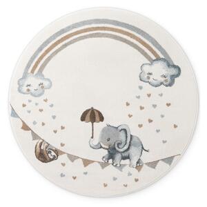 Krémový dětský koberec ø160 cm Walk like an Elephant Rainbow – Villeroy&Boch