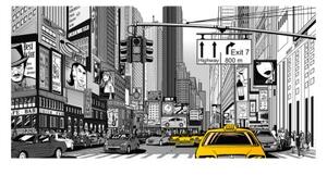 Fototapeta XXL - Yellow cabs in NYC