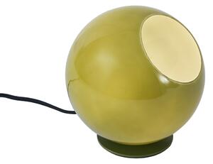 Retro stolní lampa zelená se sklem - Mabel 4