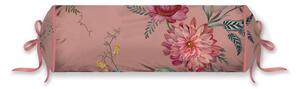 Pip Studio polštář Fleur Grandeur Roll Pink 22x70cm, růžový (Válcový polštář s výplní)