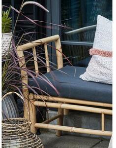 Zahradní lavice z bambusu s polstrovaným sedákem Mandisa