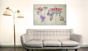 Obraz - Colorful countries - triptych