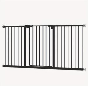 Ohrádka pro psy – Ohrádka pro domácí zvířata – Bezpečnostní zábradlí pro schody – Bezpečnostní ohrádka – Branka – Rozměry: 135,89 x 76,2 cm