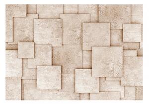 3D tapeta čtverce betonu + lepidlo ZDARMA Velikost (šířka x výška): 150x105 cm