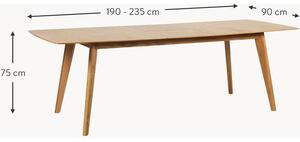 Rozkládací jídelní stůl Cirrus, 190-235 x 90 cm