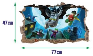 Dětská nálepka na zeď Lego Batman 47x77cm