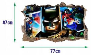 Dětská nálepka na zeď s motivem Batman 47x77cm