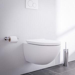 WC bez obruby E-9030 v matné bílé barvě - včetně víka s pozvolným zavíráním