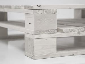 Konferenční stolek 90x90 čtvercový Palette bílý smrk