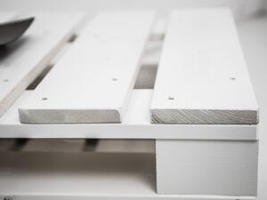 Konferenční stolek Palette III bílý lak masiv