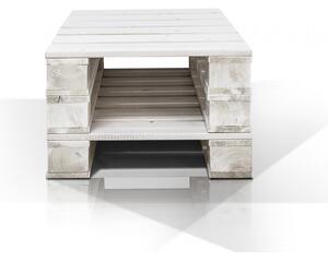 Konferenční stolek Palette III bílý lak masiv