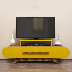 TV stolek/skříňka Roma (Ořech + Žlutá). 1071870