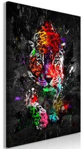 Obraz - Colourful Animals: Panther (1 Part) Vertical