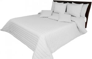 Prošívaný jednobarevný přehoz na postel světle šedé barvy Šířka: 220 cm | Délka: 240 cm