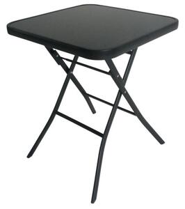 Praktický skládací stůl do zahrady v černé barvě 60 cm