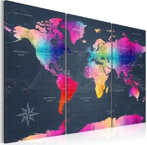 Obraz - Maps: Colourful Crystals II
