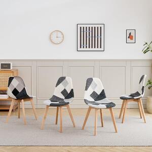 Jídelní židle - Židle - Židle s opěradlem ve tvaru sedáku - Jídelní židle - Kuchyňská židle - Skandinávský design - Ergonomická