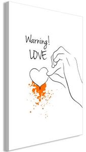 Obraz - Warning! Love (1 Part) Vertical