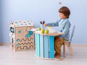 ELIS DESIGN Montessori houpačka 6in1 smile blue + Slevový kód -20 %