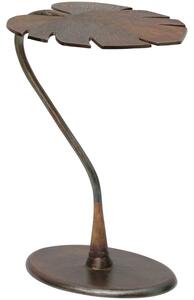 Hoorns Mosazný odkládací stolek Rhys 42 x 35 cm